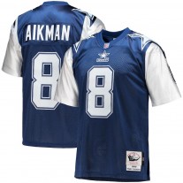 Men's Dallas Cowboys 8 Troy Aikman Mitchell & Ness Navy 1995 Authentic Retired Player Jersey