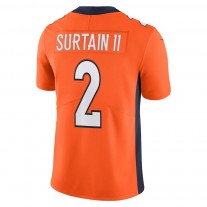 Men's Denver Broncos Patrick Surtain II Nike Orange Vapor Limited Jersey