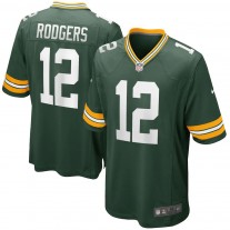 Men's Green Bay Packers 12 Aaron Rodgers Game Player Jersey