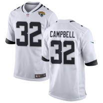 Men's Jacksonville Jaguars 32 Tyson Campbell White Game Jersey