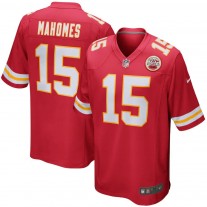 Men's Kansas City Chiefs 15 Patrick Mahomes Red Game Jersey