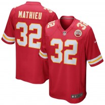 Men's Kansas City Chiefs 32 Tyrann Mathieu Game Jersey