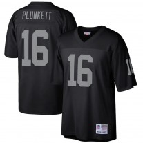 Men's Las Vegas Raiders 16 Jim Plunkett Mitchell & Ness Black Jersey