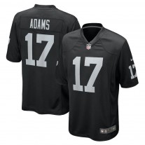 Men's Las Vegas Raiders 17 Davante Adams Black Game Jersey