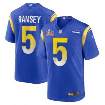 Men's Los Angeles Rams 5 Jalen Ramsey Royal Game Jersey