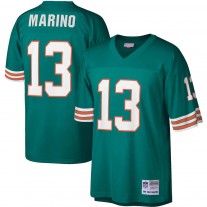 Men's Miami Dolphins Dan Marino Mitchell & Ness Aqua 1984 Legacy Replica Jersey