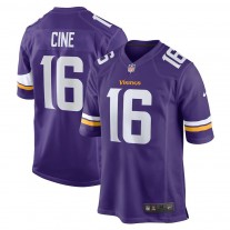 Men's Minnesota Vikings Lewis Cine Purple 2022 NFL Draft First Round Pick Game Jersey