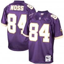 Men's Minnesota Vikings 84 Randy Moss Mitchell & Ness Purple 1998 Throwback Jersey