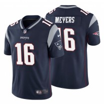 Men's New England Patriots 16 Jakobi Meyers Navy Vapor Untouchable Limited Stitched Jersey