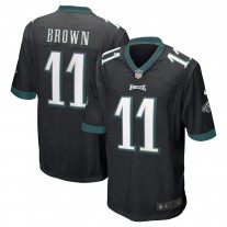 Men's Philadelphia Eagles A.J. Brown Black 2022 NFL Draft First Round Pick Game Jersey