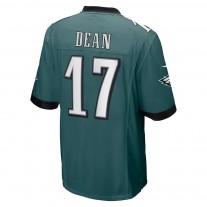 Men's Philadelphia Eagles Nakobe Dean Nike Green 2022 NFL Draft Pick Player Game Jersey