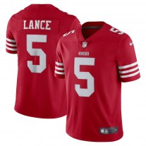 Men's San Francisco 49ers Trey Lance Scarlet Vapor Limited Jersey