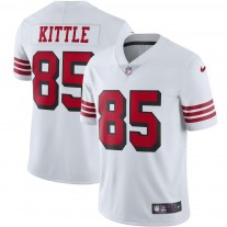 Men's San Francisco 49ers George Kittle White Rush Vapor Limited Jersey