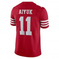 Men's San Francisco 49ers Brandon Aiyuk Scarlet Vapor Limited Jersey