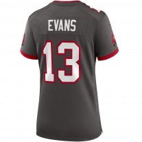Women's Tampa Bay Buccaneers Mike Evans Pewter Alternate Game Jersey