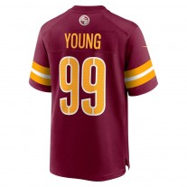 Youth Washington Commanders Chase Young Burgundy Game Jersey