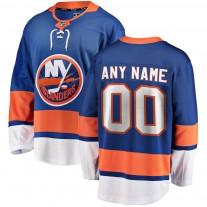 Men's New York Islanders Blue Home Breakaway Custom Jersey