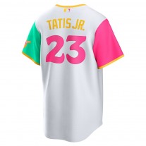 Men's San Diego Padres Fernando Tatis Jr. White 2022 City Connect Replica Player Jersey