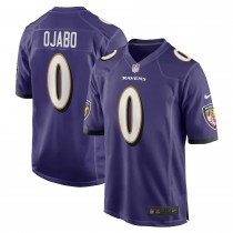 Men's Baltimore Ravens David Ojabo Purple 2022 NFL Draft Pick Player Game Jersey