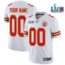 Nike Chiefs White 2023 Super Bowl LVII Vapor Limited Men Jersey