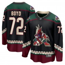 Men's Arizona Coyotes 72 Travis Boyd Fanatics Branded Black Home Breakaway Player Jersey