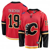 Men's Calgary Flames 19 Matthew Tkachuk Fanatics Branded Red Alternate Premier Breakaway Player Jersey