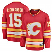 Men's Calgary Flames 15 Brad Richardson Fanatics Branded Red Home Breakaway Player Jersey