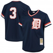 Men's Detroit Tigers Alan Trammell Mitchell & Ness Navy 1984 Authentic Copperstown Collection Mesh Batting Practice Jersey