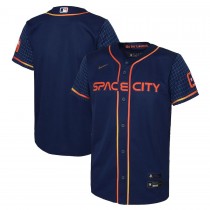 Youth Houston Astros Navy 2022 City Connect Replica Jersey