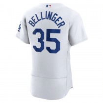 Men's Los Angeles Dodgers 35 Cody Bellinger White Home Player Jersey