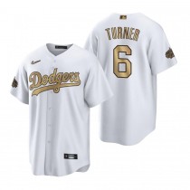 Men's Los Angeles Dodgers Trea Turner White 2022 MLB All-Star Game Jersey