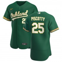 Men's Oakland Athletics 25 Stephen Piscotty Authentic Jersey