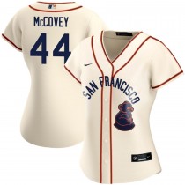 Women's San Francisco Giants Willie McCovey Sea Lions Throwback 1946 Home Cream Jersey