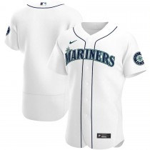 Men's Seattle Mariners White Home Authentic Team Jersey
