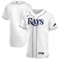 Men's Tampa Bay Rays White Home Authentic Team Jersey