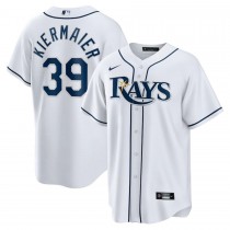 Men's Tampa Bay Rays 39 Kevin Kiermaier White Home Replica Player Name Jersey
