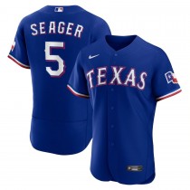Men's Texas Rangers 5 Corey Seager Royal Alternate Authentic Player Jersey