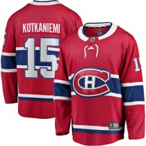 Men's Montreal Canadiens 15 Jesperi Kotkaniemi Red Home Breakaway Player Jersey