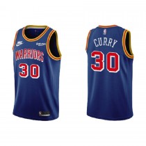 Men's Golden State Warriors Stephen Curry 75th Blue Swingman Jersey