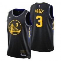 Men's Golden State Warriors Jordan Poole 2022 Black Swingman Jersey