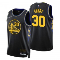 Men's Golden State Warriors Stephen Curry 2022 Black Swingman Jersey