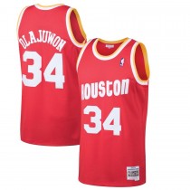 Men's Houston Rockets Hakeem Olajuwon Mitchell & Ness Red 1993-94 Hardwood Classics Swingman Jersey