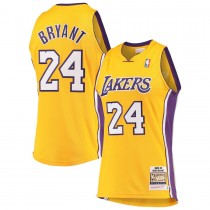 Men's Los Angeles Lakers Kobe Bryant Mitchell & Ness Gold Hardwood Classics 2008-09 Jersey