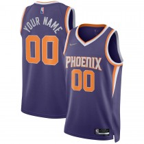 Men's Phoenix Suns Purple 2021-22 Diamond Swingman Custom Jersey - Icon Edition