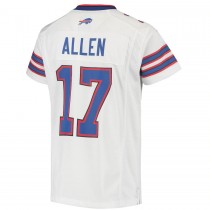 Youth Buffalo Bills Josh Allen White Game Player Jersey