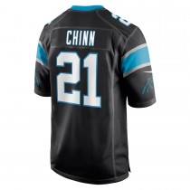 Men's Carolina Panthers Jeremy Chinn Black Game Player Jersey