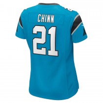Women's Carolina Panthers 21 Jeremy Chinn Nike Blue Player Game Jersey