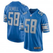 Men's Detroit Lions 58 Penei Sewell Game Jersey