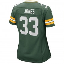 Women's Green Bay Packers Aaron Jones Game Green Jersey
