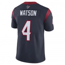 Men's Houston Texans 4 Deshaun Watson Navy Vapor Limited Jersey